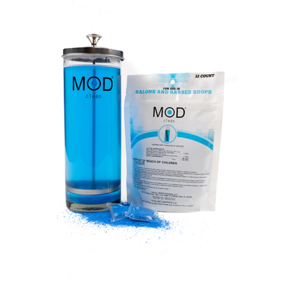 MOD Clean Eco-Friendly Salon & Barbershop Disinfectant, Fungicide & Virucide Water-Soluble Pods (32 pack)
