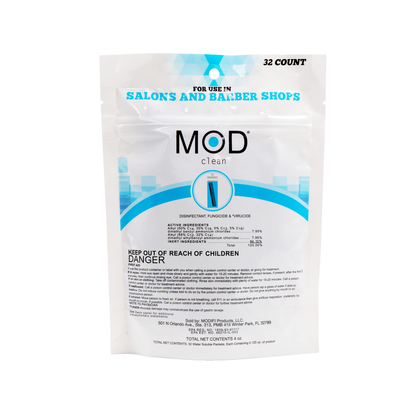 MOD Clean Eco-Friendly Salon & Barbershop Disinfectant, Fungicide & Virucide Water-Soluble Pods (32 pack)