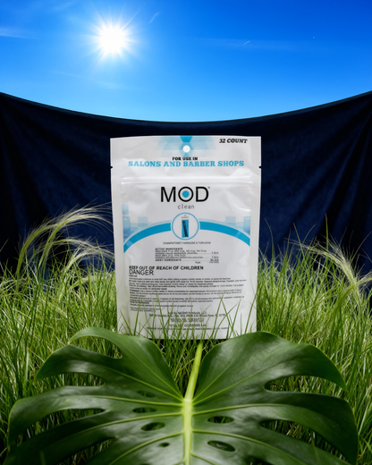 MOD Clean Eco-Friendly Salon & Barbershop Disinfectant, Fungicide & Virucide Water-Soluble Pods (32 pack)